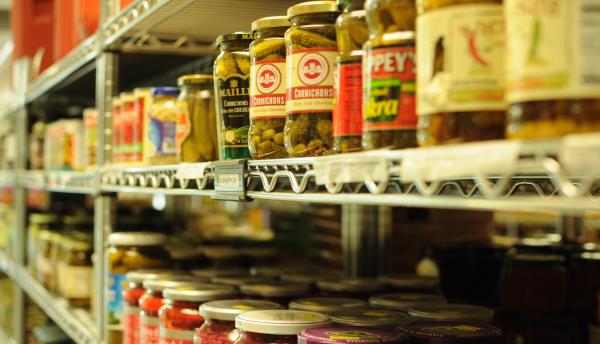 Pickled vegetables and international pantry foods at Mariakakis